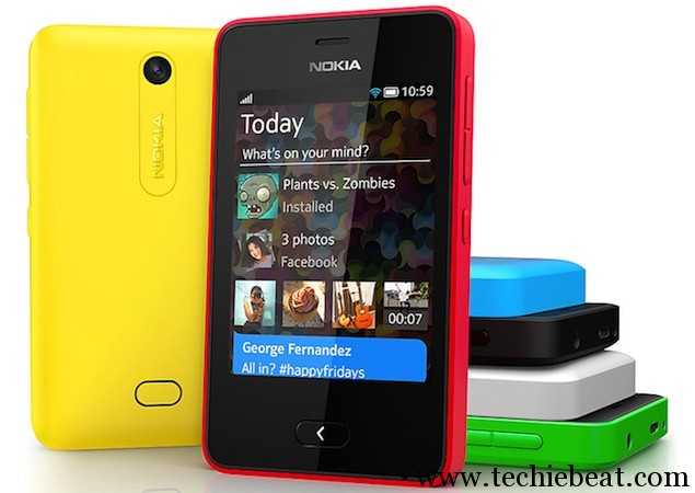 Nokia Asha 501 [Red, Yellow Blue ,Black , white & Green ]